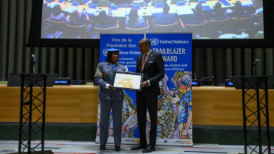 Photo of Top woman prison officer with UN Mission in CAR, wins first ever Trailblazer Award
